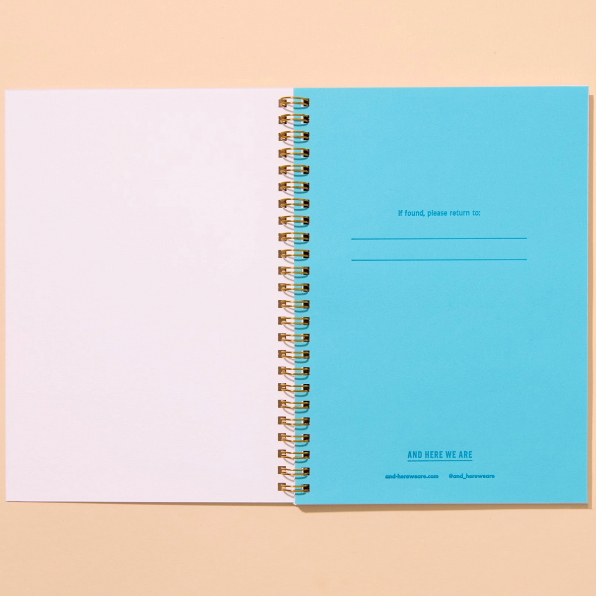 Letterpress A5 Spiral Notebook (Lined)—Rainbow Trout