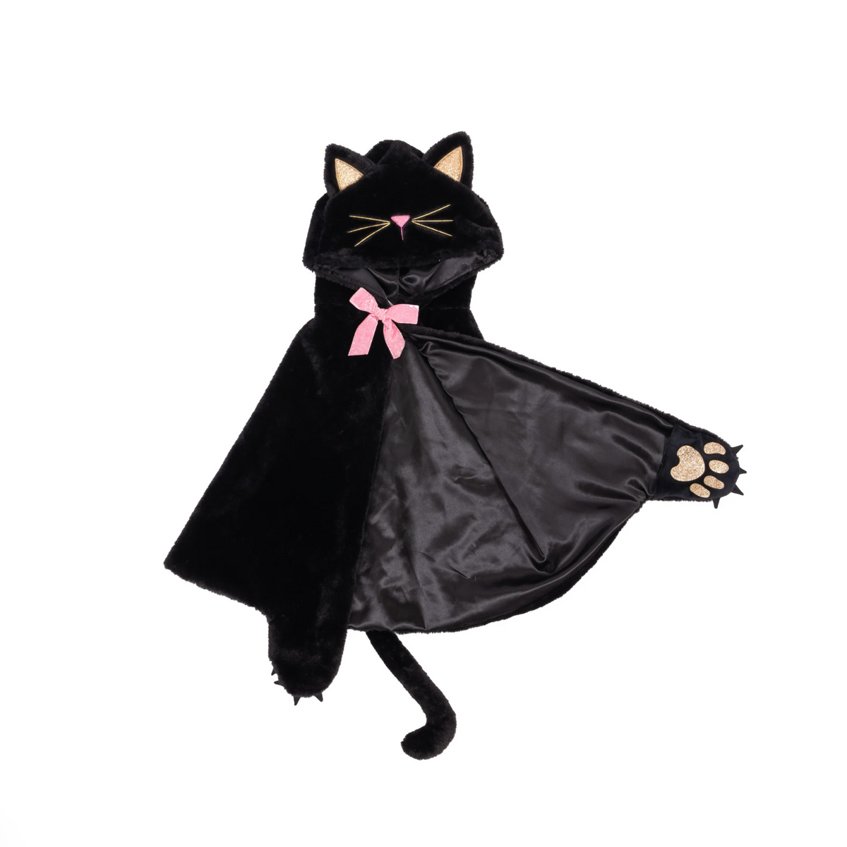 Cat Cuddle Cape, Black, Size 2-3