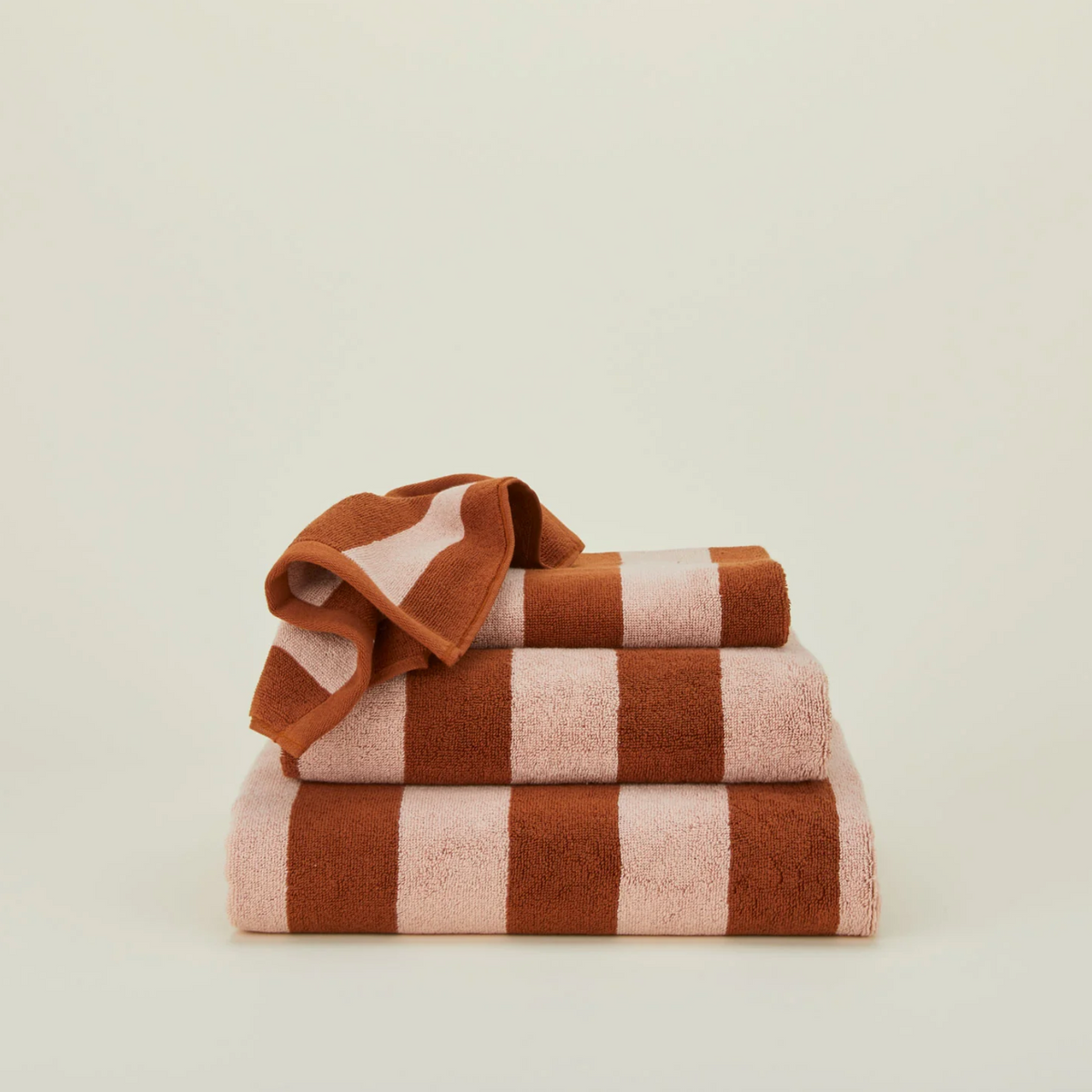 Simple Striped Terry Bath Towel