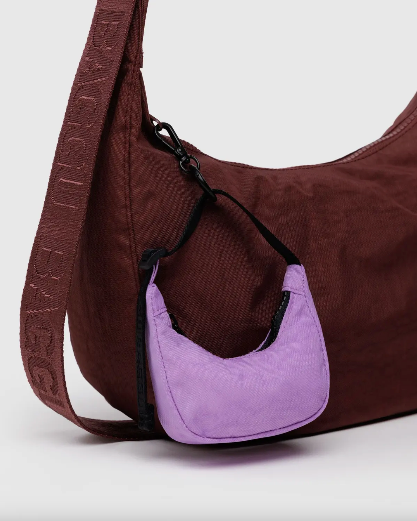 Crescent Bag Charm - Rose