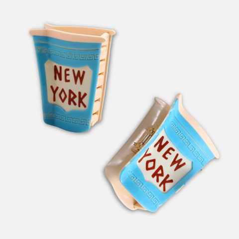 New York Coffee Cup Hair Claw