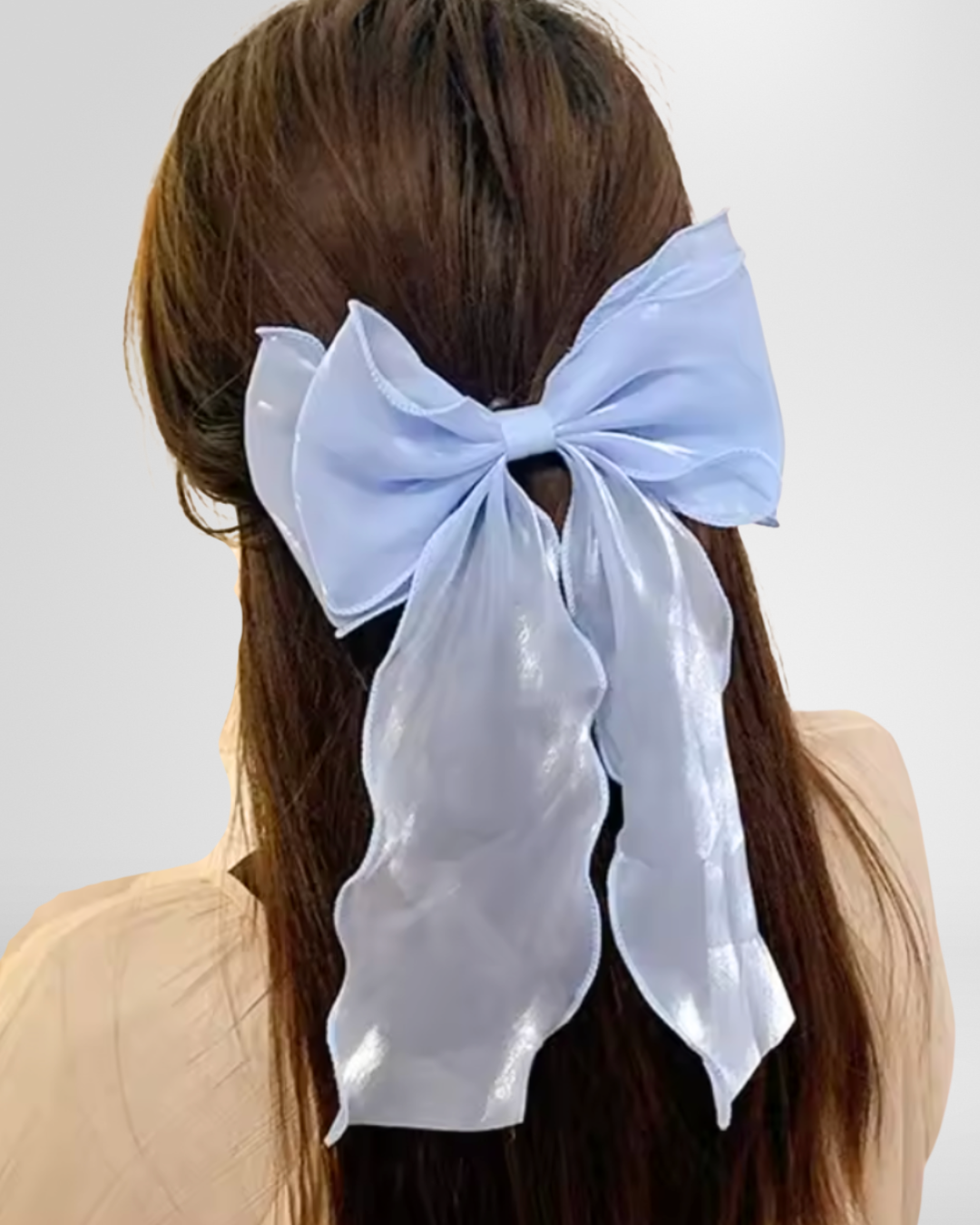 Chiffon Ribbon Hair Bow Clip