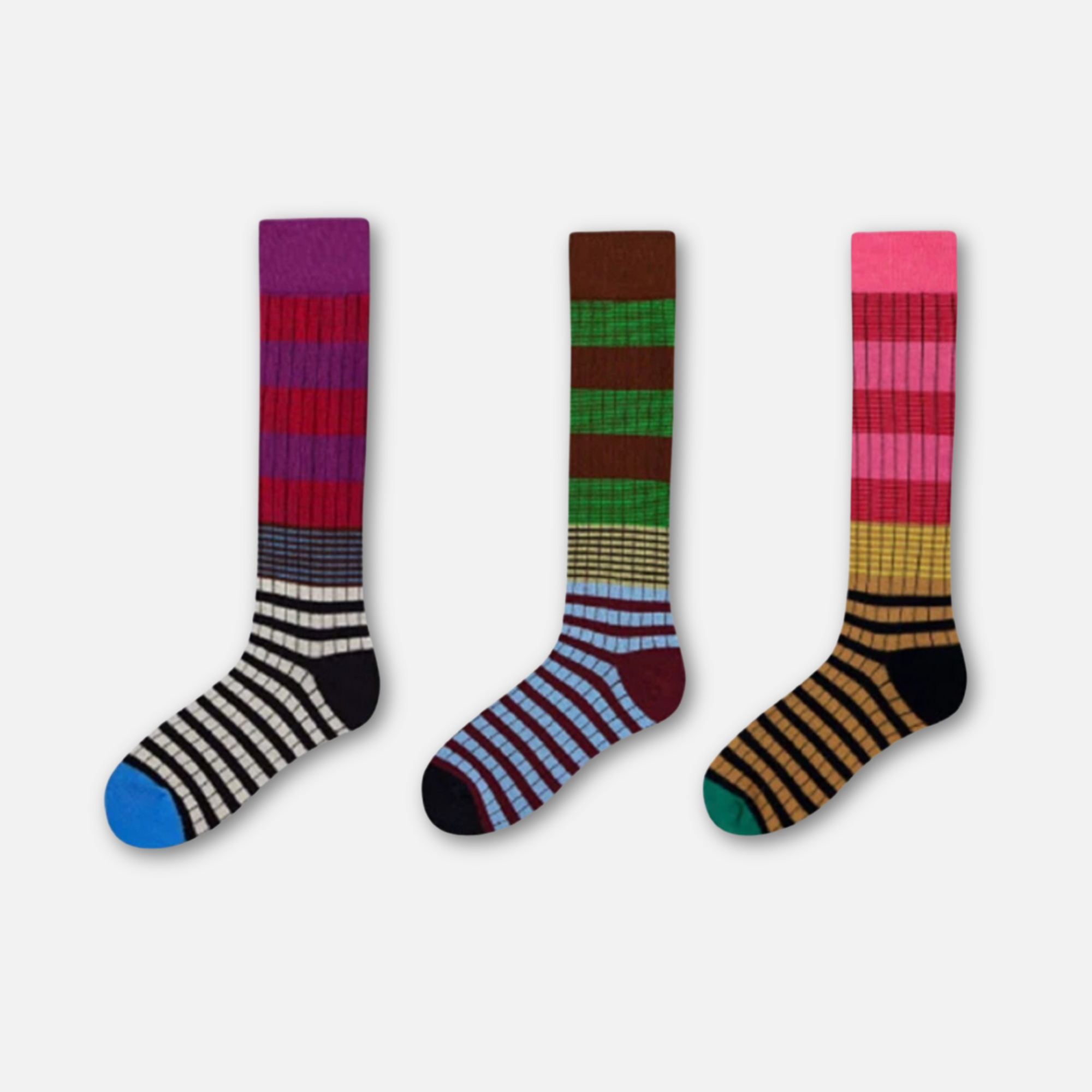 Gradient Striped Socks
