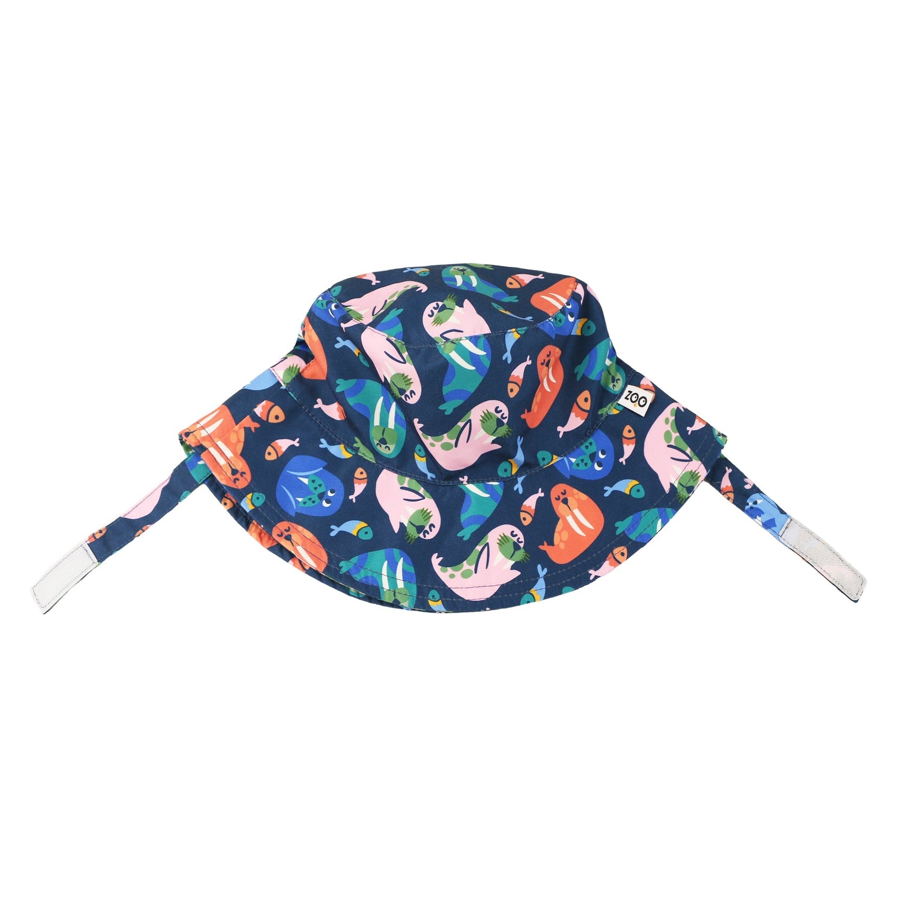 Printed Bucket Sun Hat - Wally the Walrus