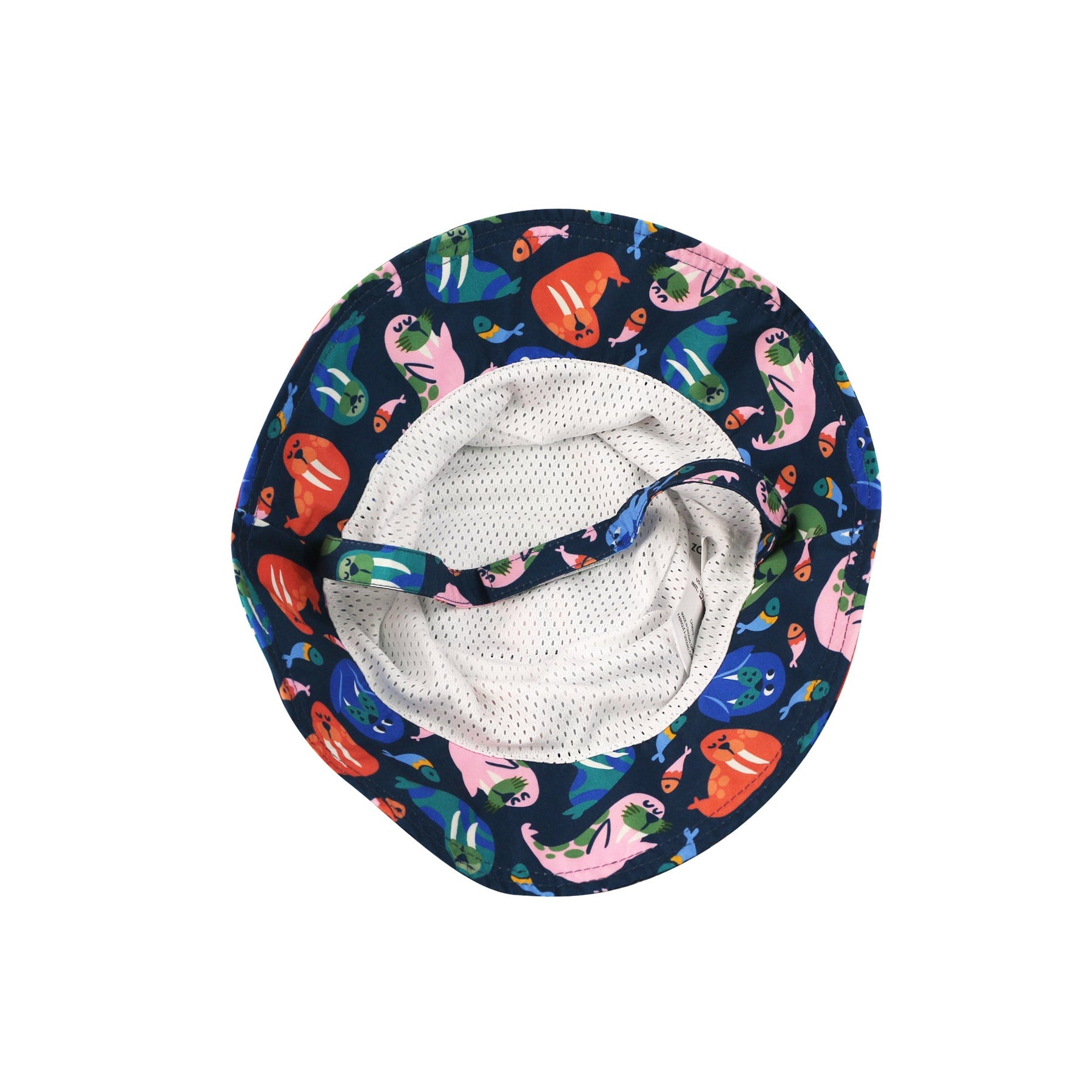 Printed Bucket Sun Hat - Wally the Walrus