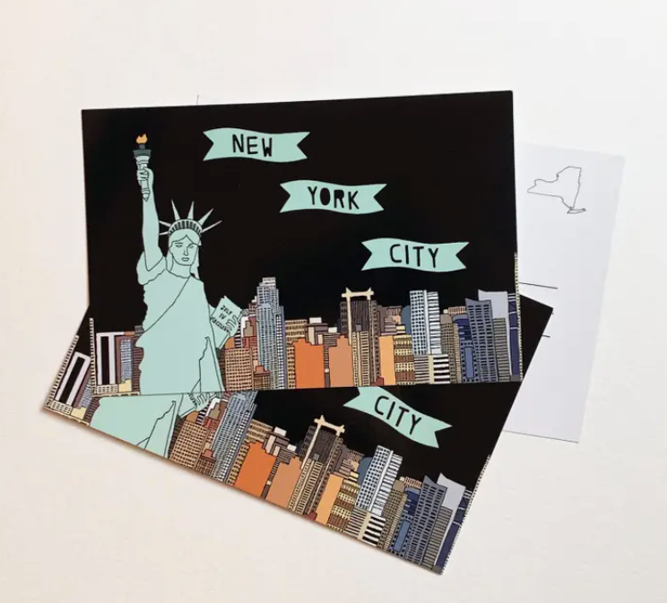 New York Statue of Liberty Postcard