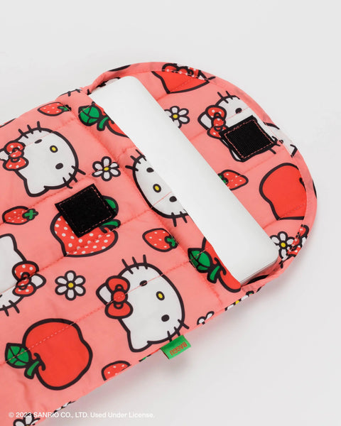 Baggu | Puffy Laptop Sleeve 13"/14" - Hello Kitty Apple