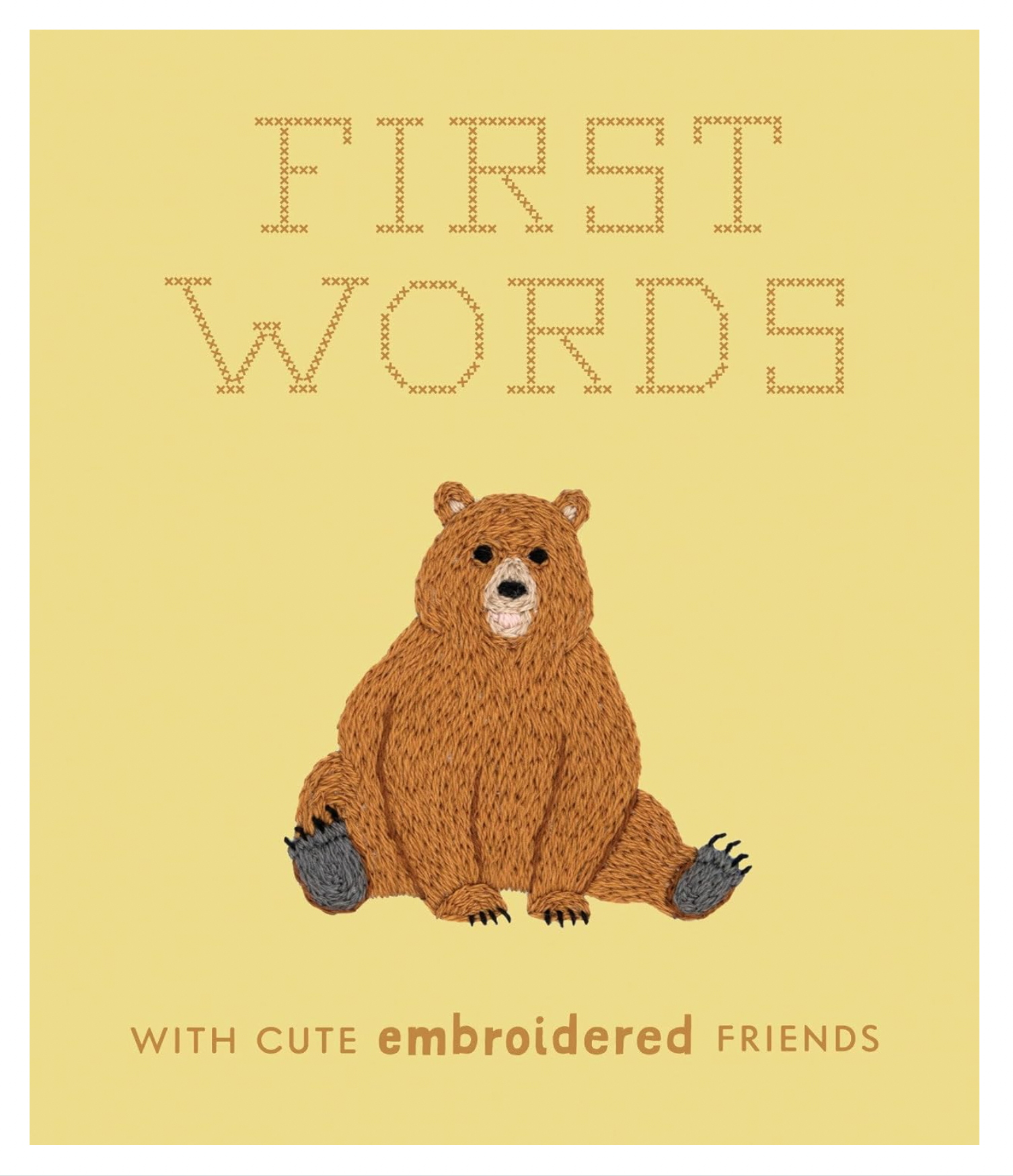 First Words with Cute Embroidered Friends