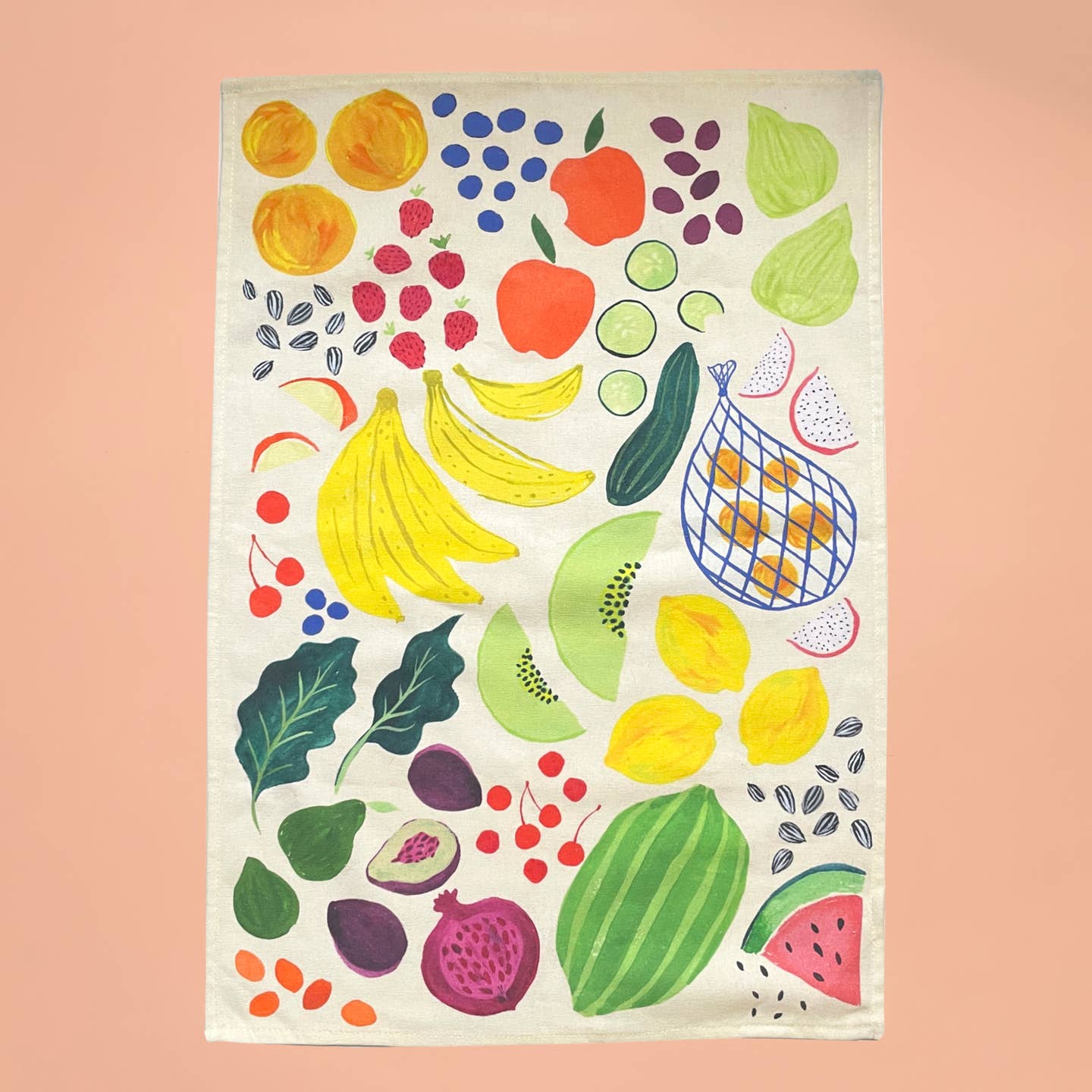 Farmer's Market Tea Towel