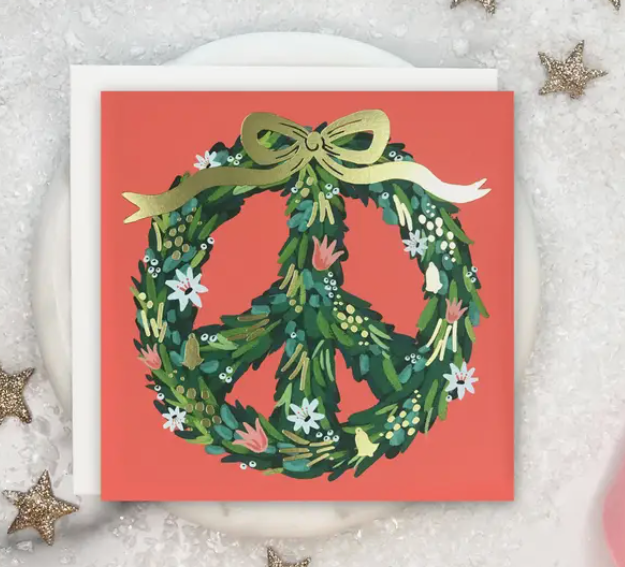 Peace Wreath Card - Boxed Set of 8