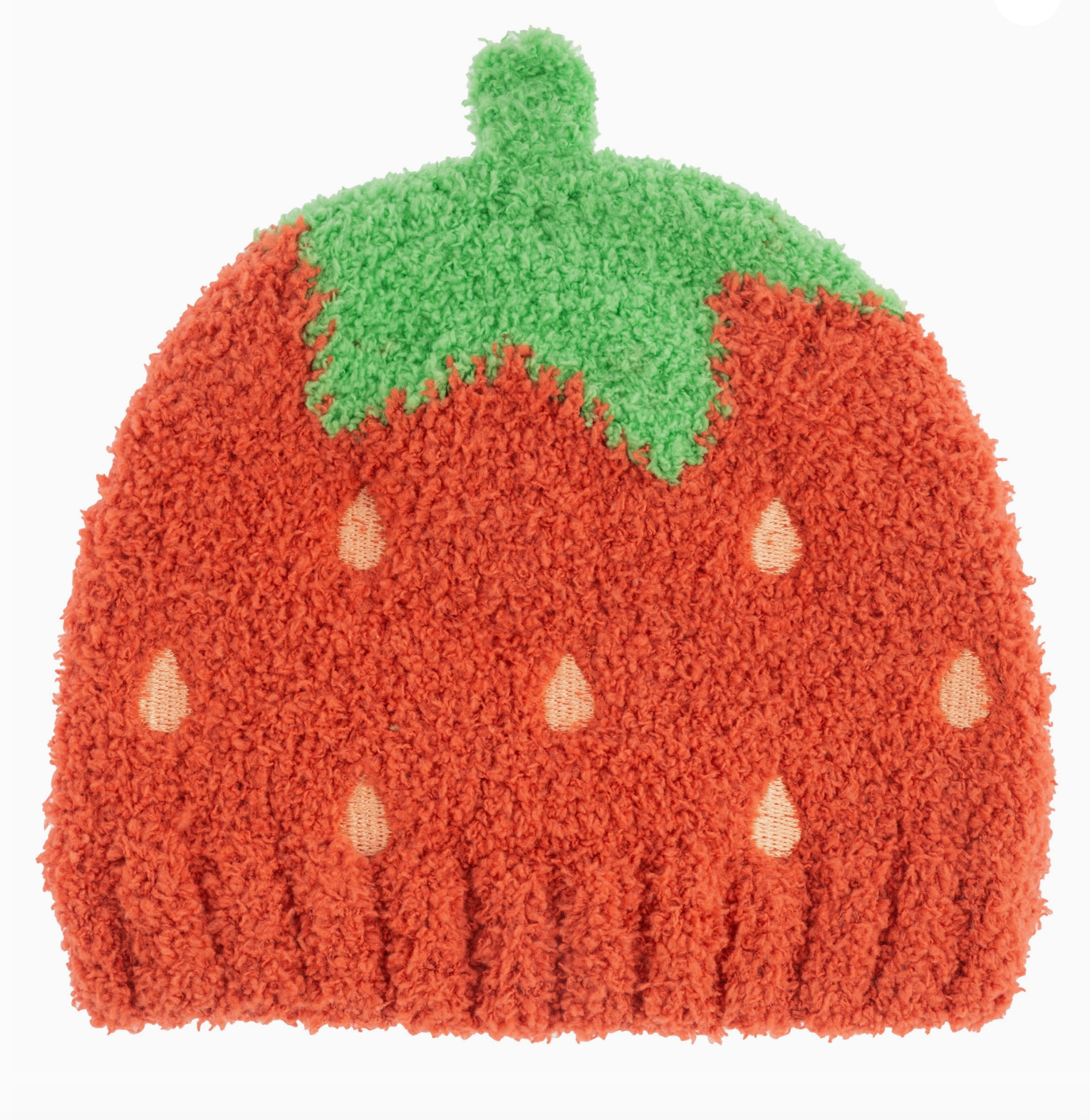 Chenille Baby Beanies  Strawberry - Stay Forever