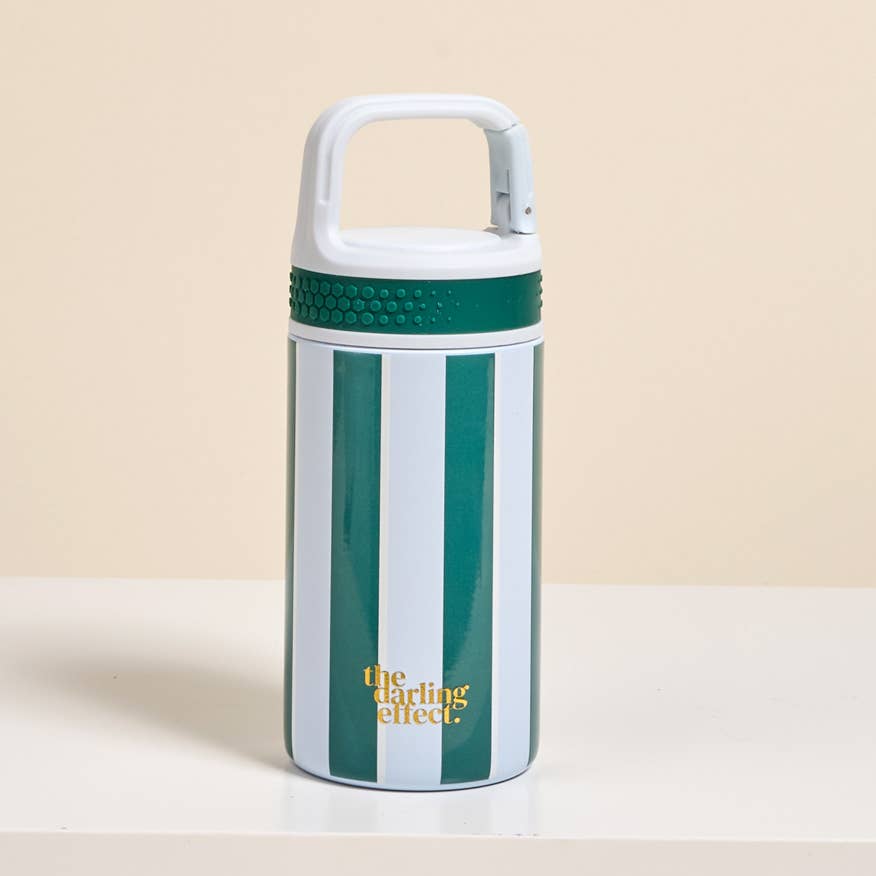 6 oz Lil' Bitty Bottle Sicily Stripes Teal