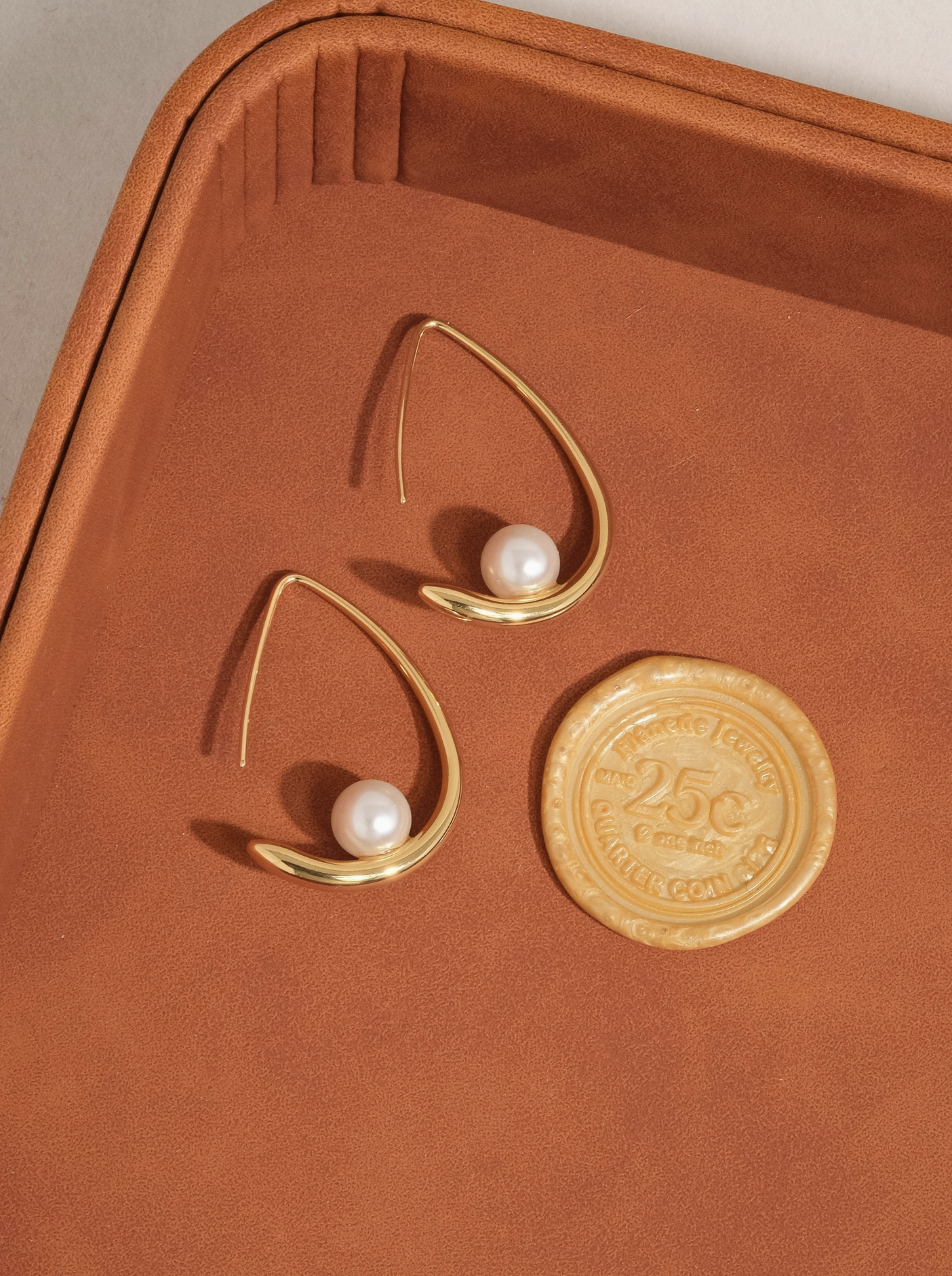 Tallis 18K Gold Classic Pearl Drop Earring Yellow Gold