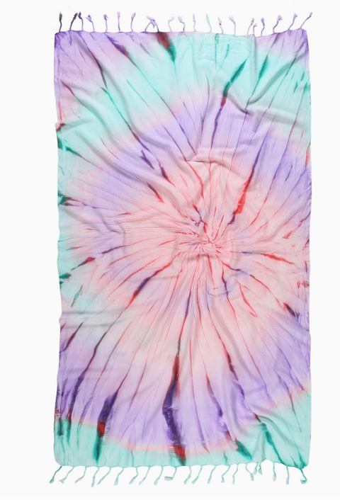 Tie Dye Pestemal Turkish Beach Towel