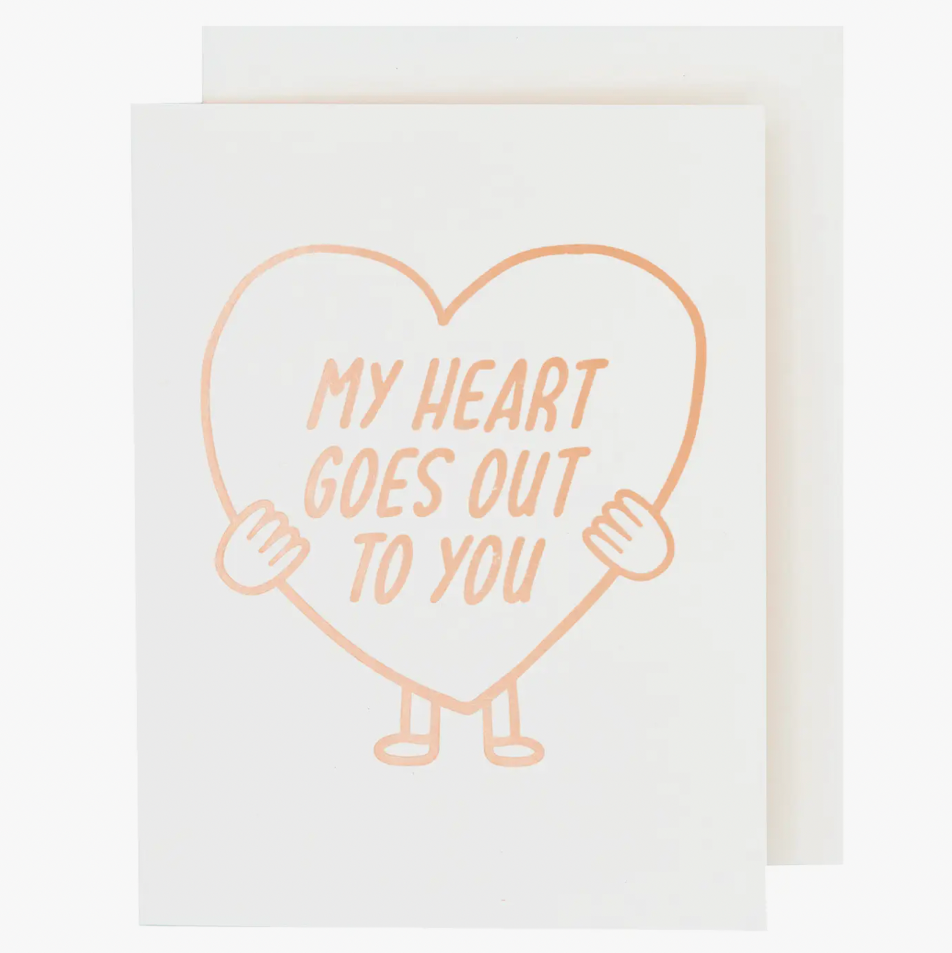 Heart Goes Out Sympathy Card