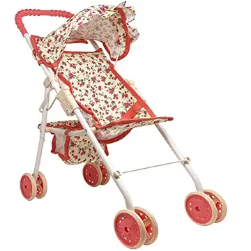 My First Folding Baby Doll Floral Stroller - Stay Forever