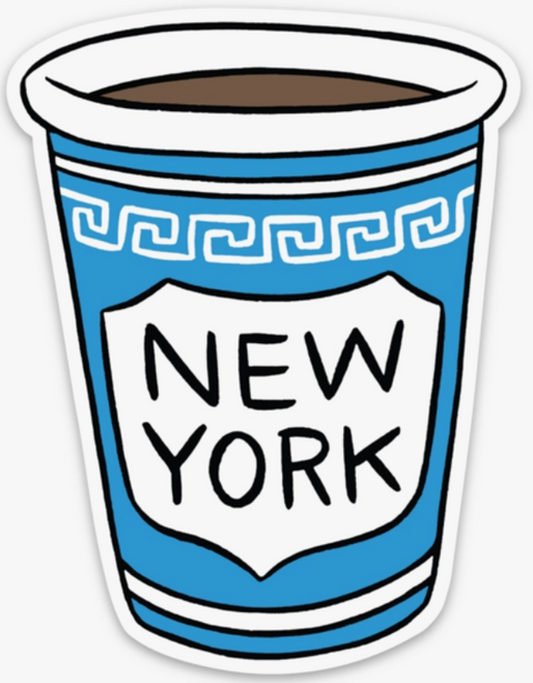 Nyc Coffee Cup Die Cut Magnet