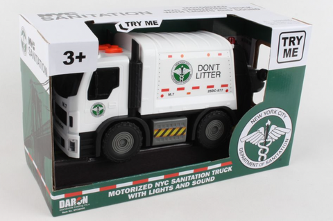 NYC Motorized Garbage Truck w/Lights & Sound