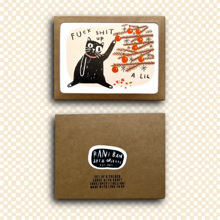Fuck Shit Up A Lil Holiday Card Set of 8