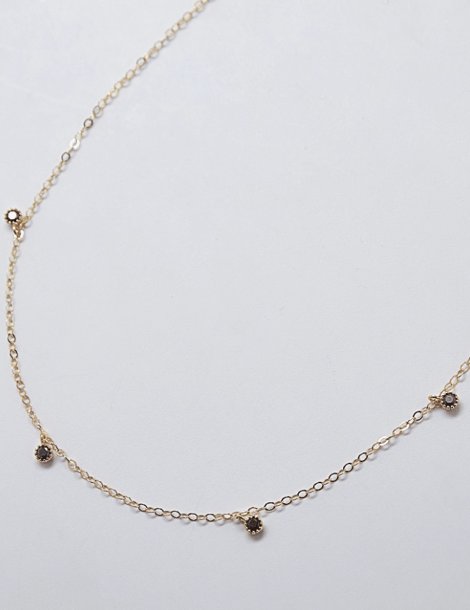 Black Cz Choker Gold Necklace - Stay Forever