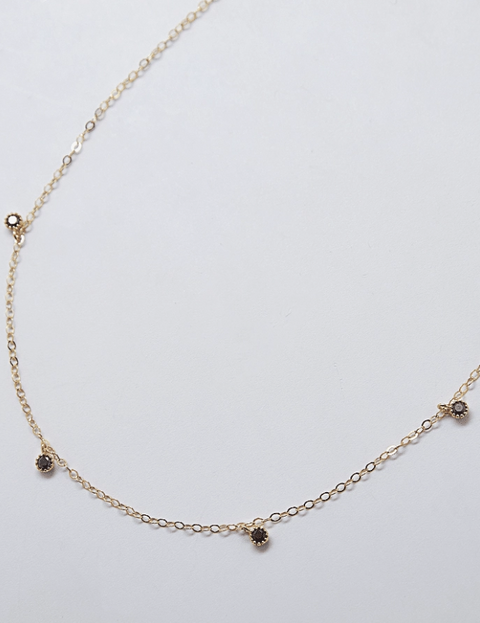 Black Cz Choker Gold Necklace