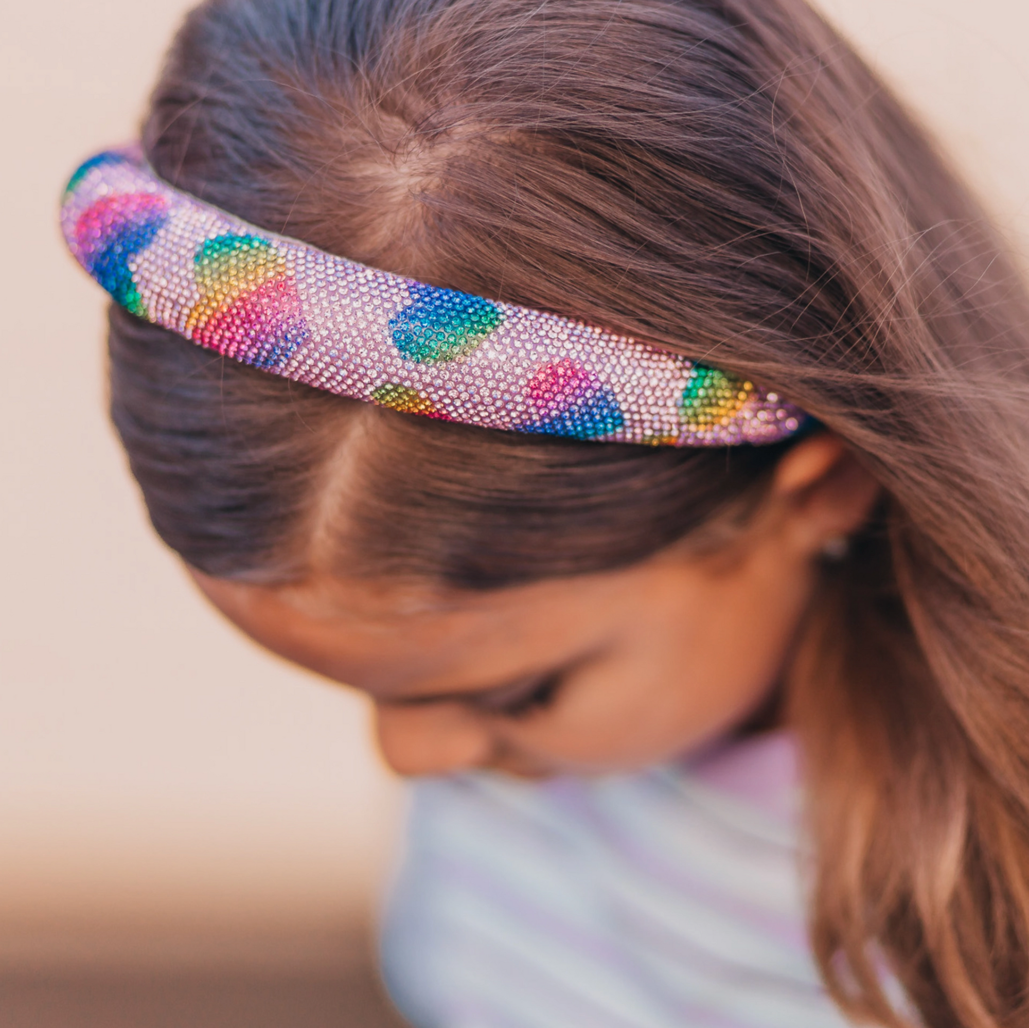 Rhinestone Heart Headband