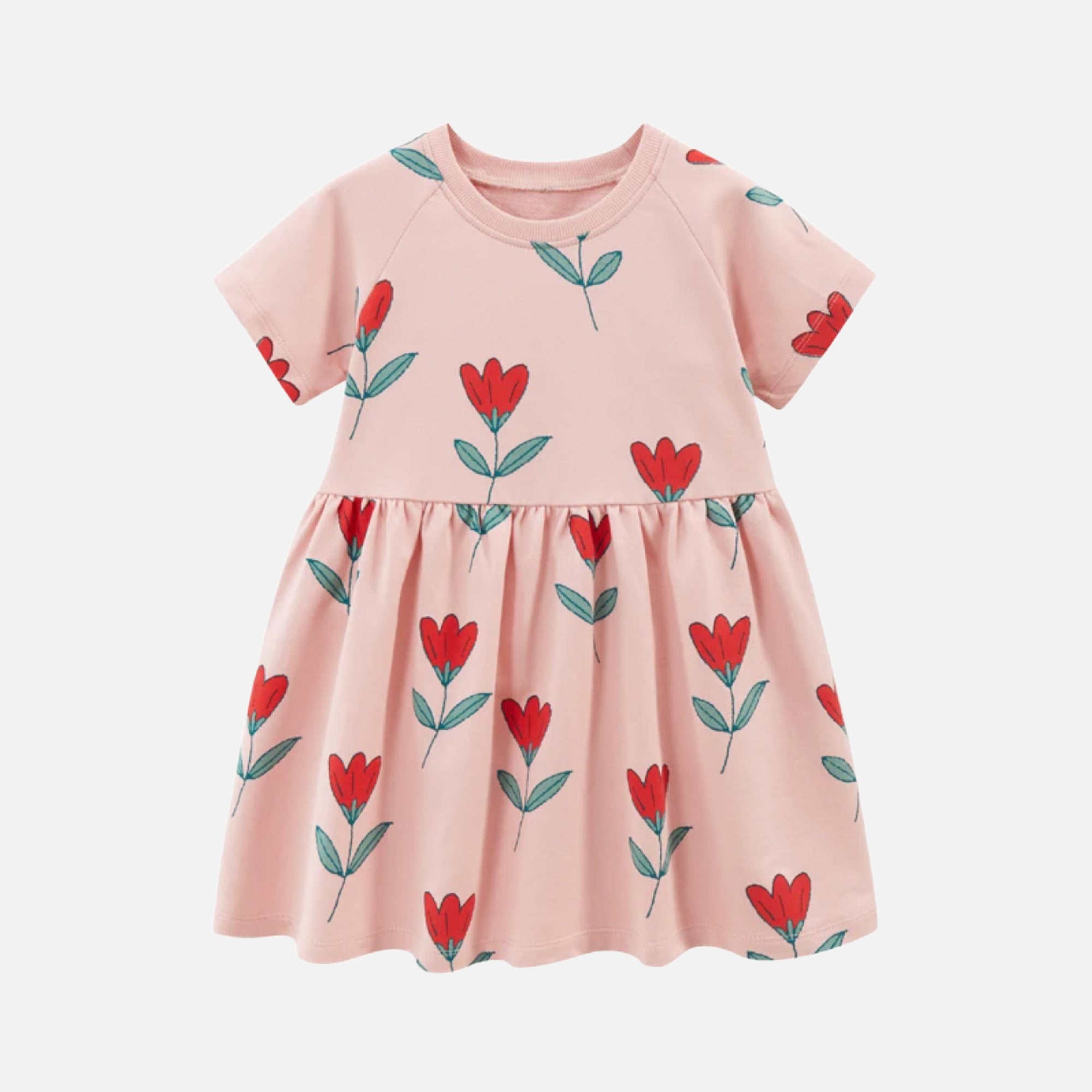 Little Tulips Cotton Dress