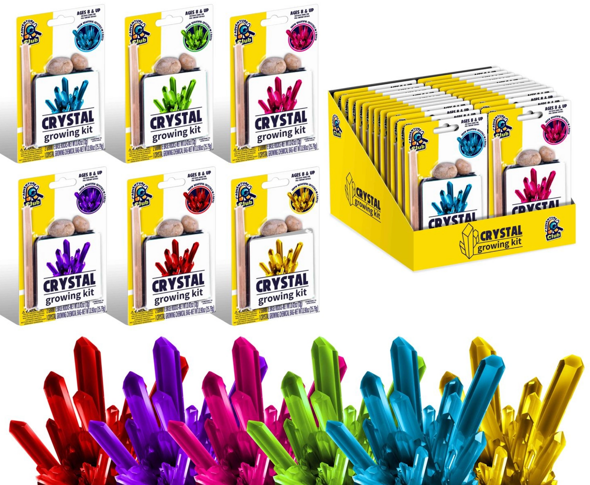 Mini Crystal Growing Kit Asst