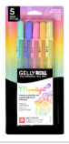 Gelly Roll Moonlight 10, Bold Pastel Colors- Pack of Five