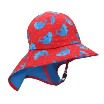 Baby/Toddler Cape Sunhat - Blue Shark  2-4Y