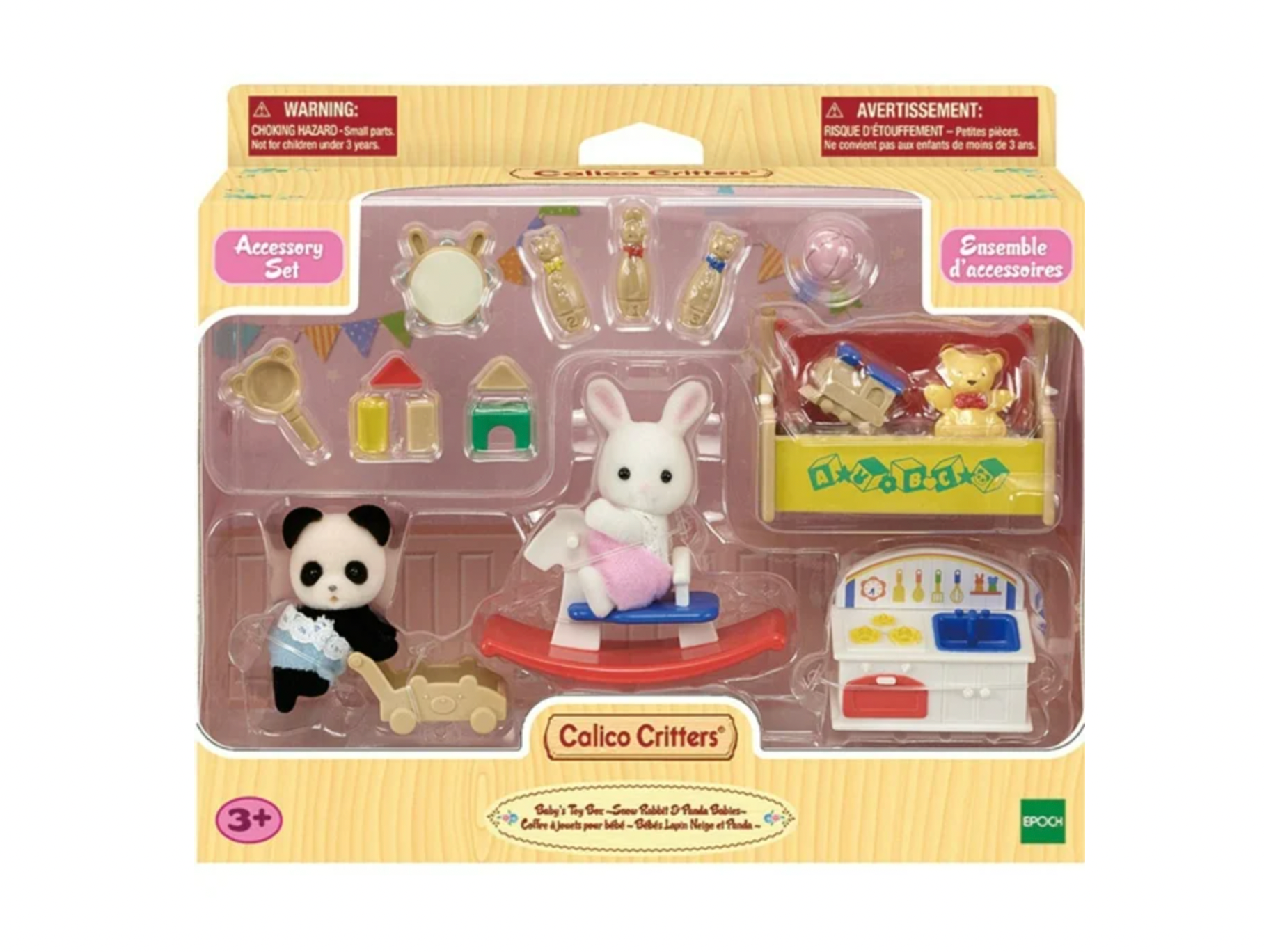 Calico Critters Baby's Toy Box - Snow Rabbit & Panda Babies