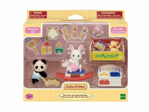 Calico Critters Baby's Toy Box - Snow Rabbit & Panda Babies