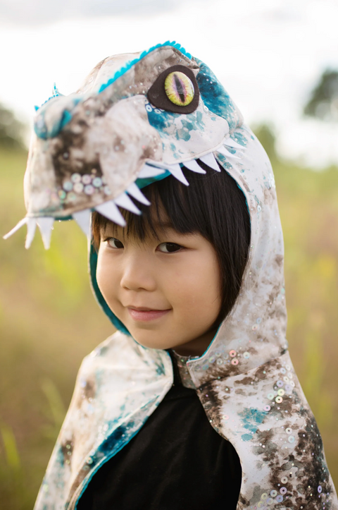 Raptor Cape, Teal/Brown, Size 5-6