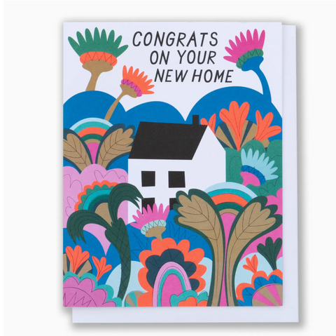 Psychedelic Gardens Housewarming Note Card