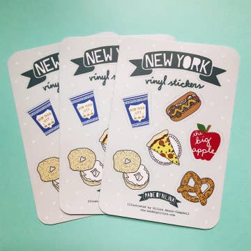 New York City Food Sticker Sheet