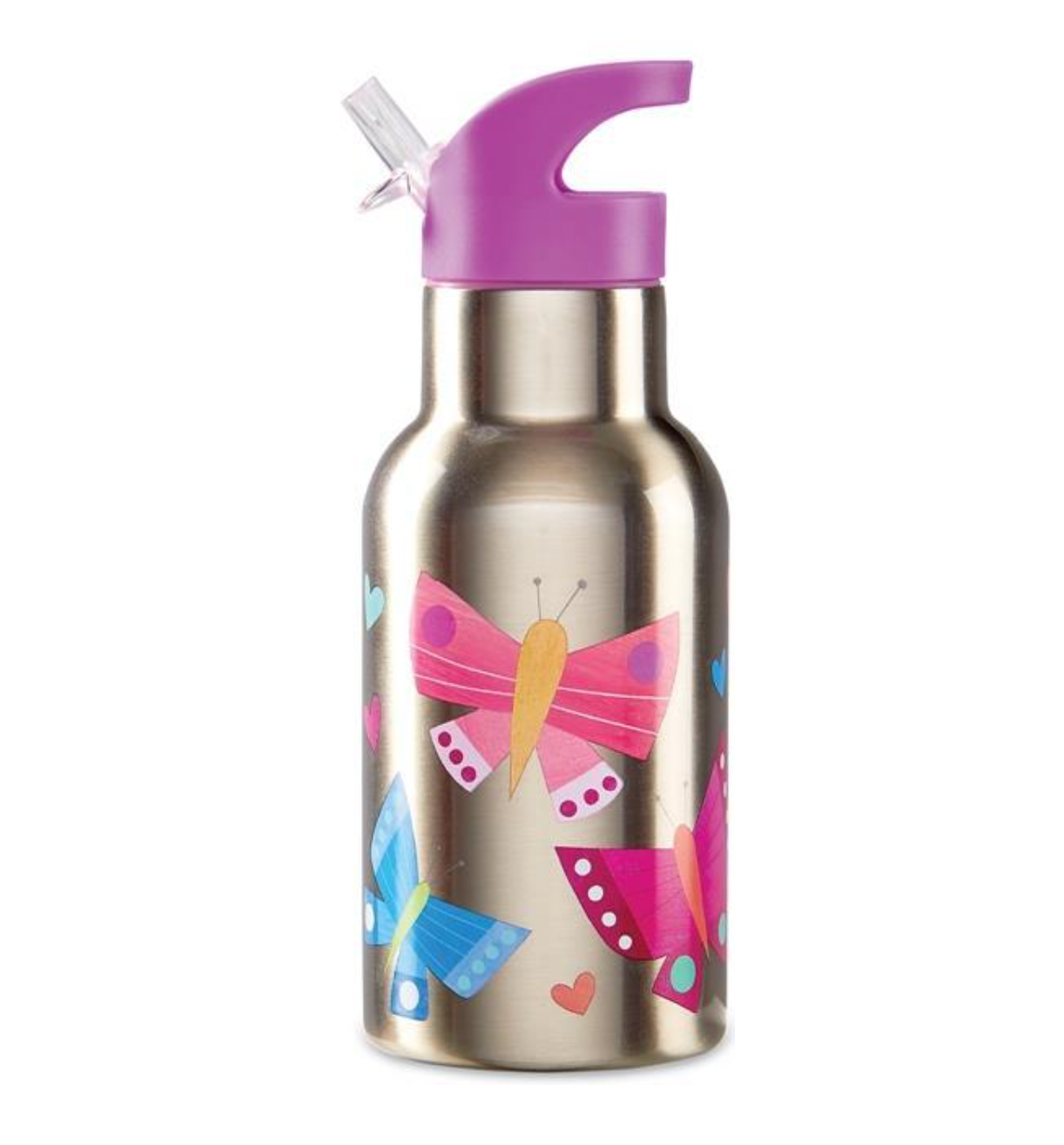 Stainless Steel Water Bottle - Butterfly Garden