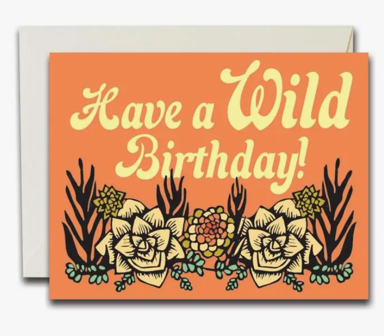 Hbd Wild Succulents Card