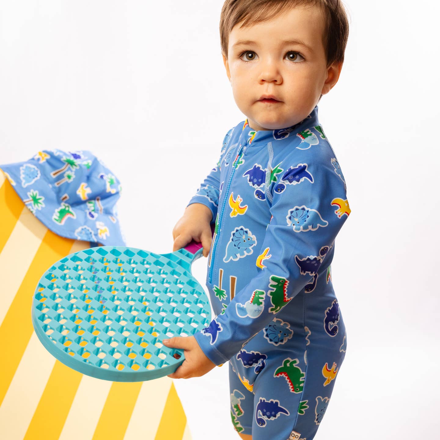 Baby Rashguard Swimsuit - Devin Dinosaur