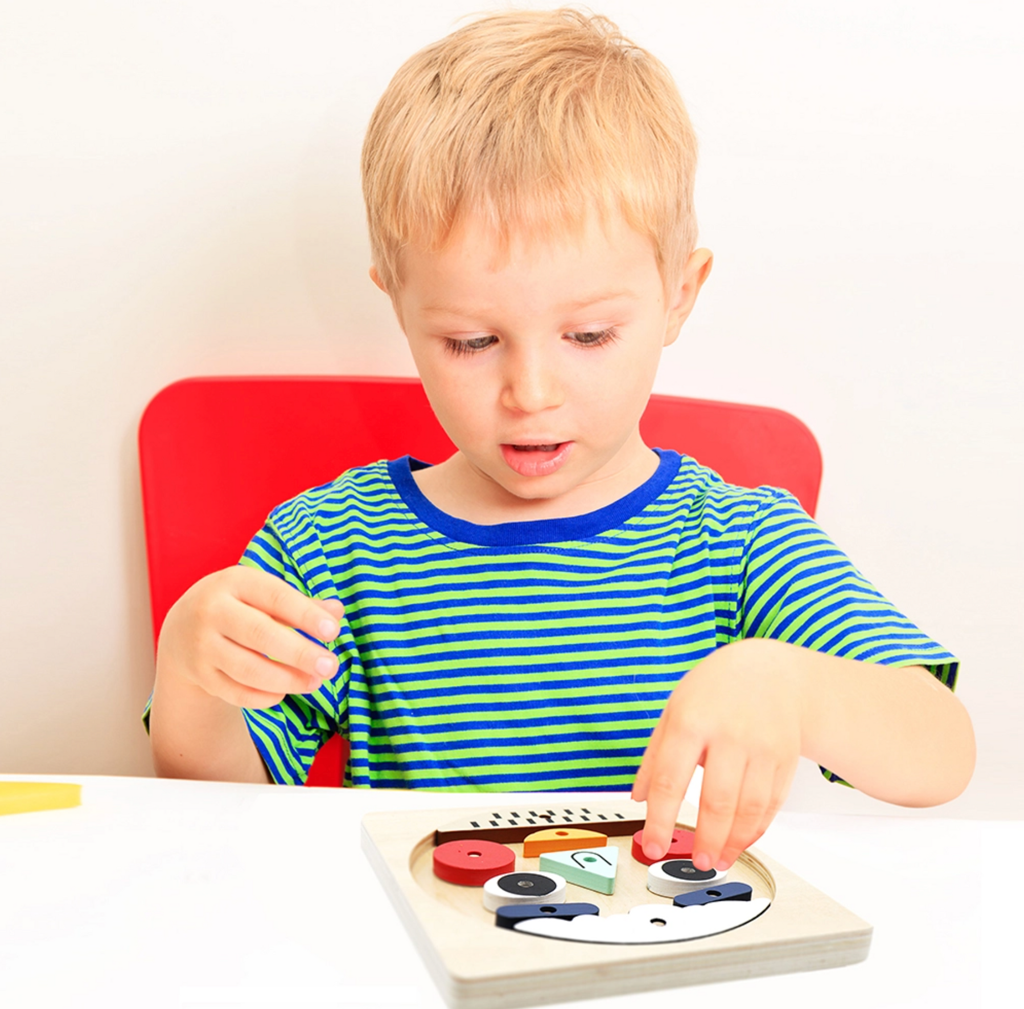 Funny Faces Educational Wooden Puzzle