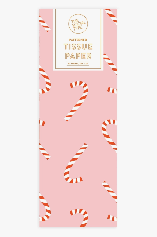 Candy Cane Holiday Tissue Paper