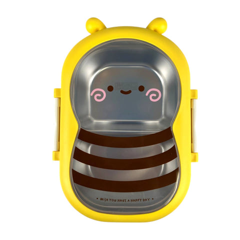 Honey Bee Lunch Box with Stainless Steel Interior Lining