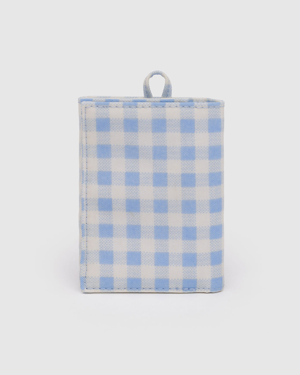 Snap Wallet - Light Blue Gingham