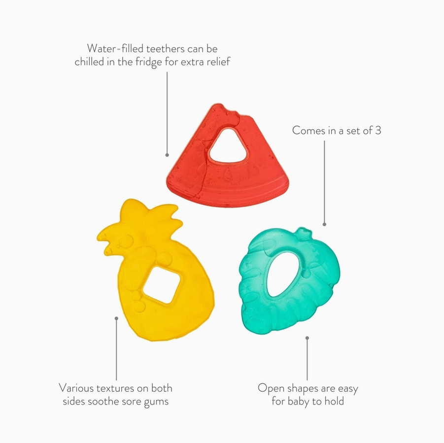 Cutie Coolers™ Water Filled Teethers (3-pack) Cactus