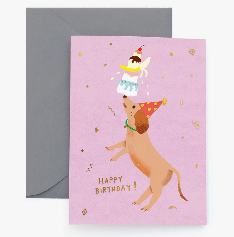 Party Dog - Birthday Card