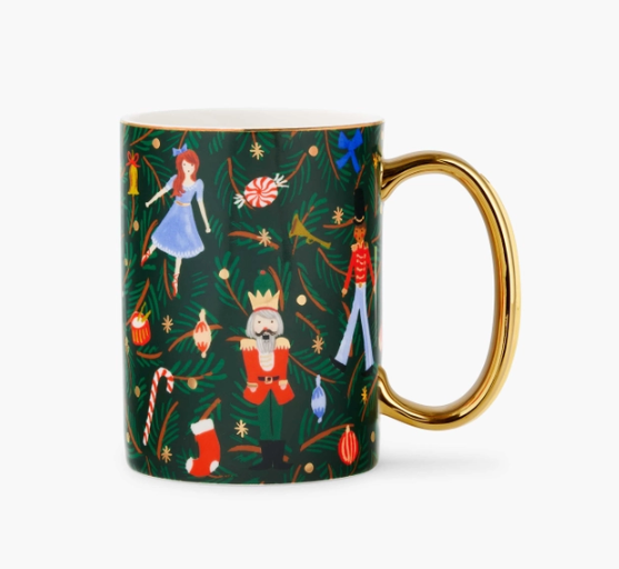 Nutcracker Branches Porcelain Mug