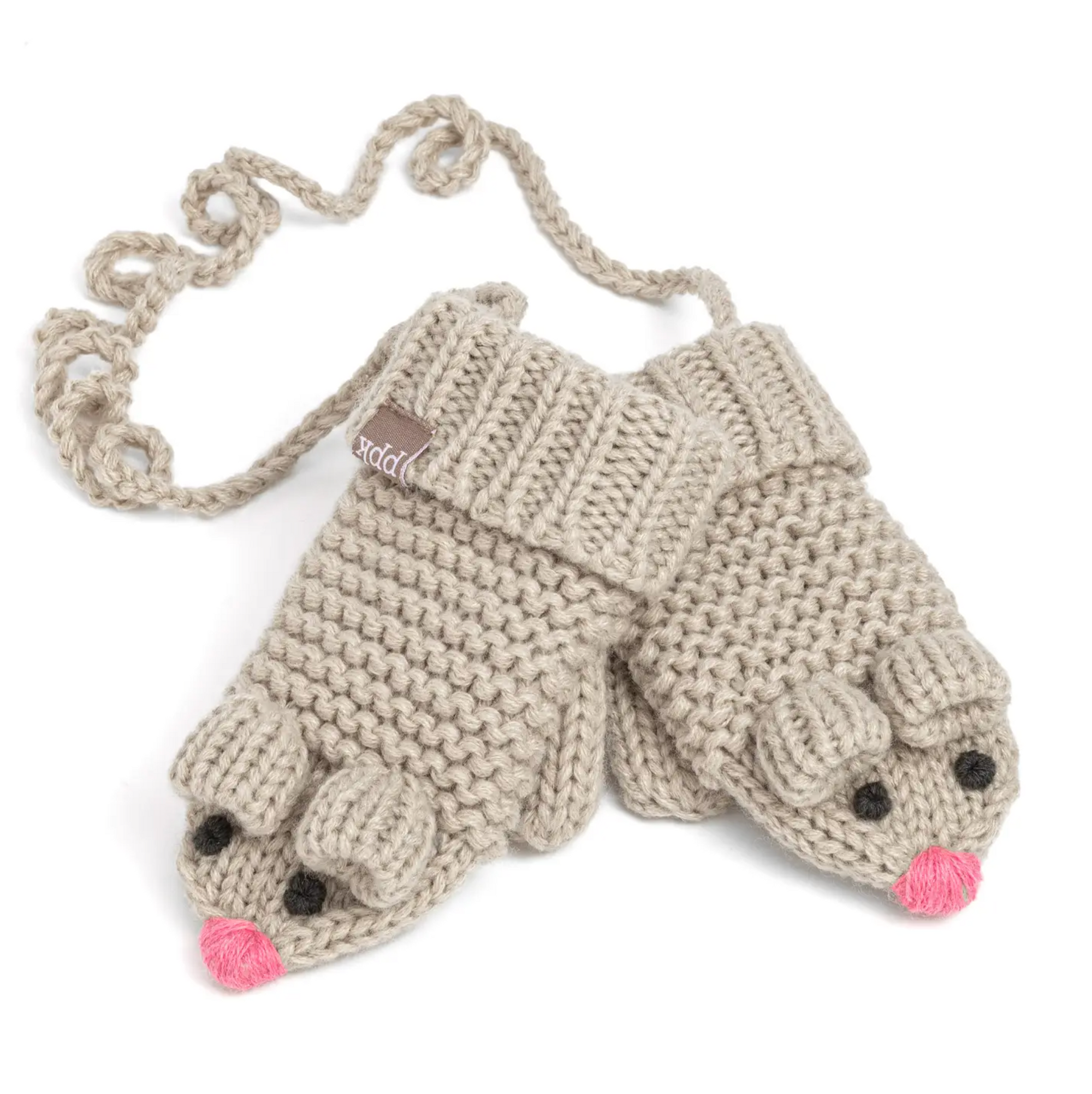 Kids Knitted Mouse Mittens