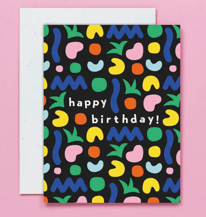 Birthday Shapes No. 2 / Blobs in Paradise Card