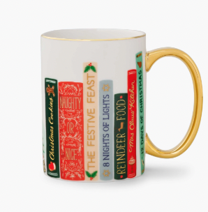 Festive Book Club Porcelain Mug
