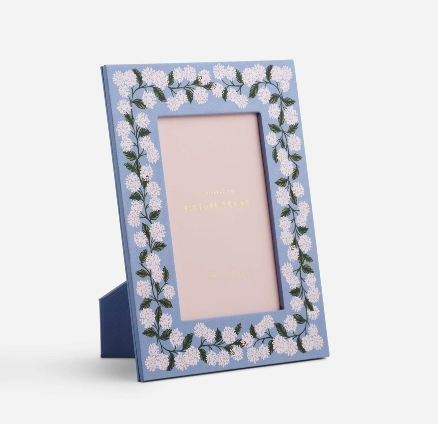 Hydrangea Paper Wrapped Picture Frame