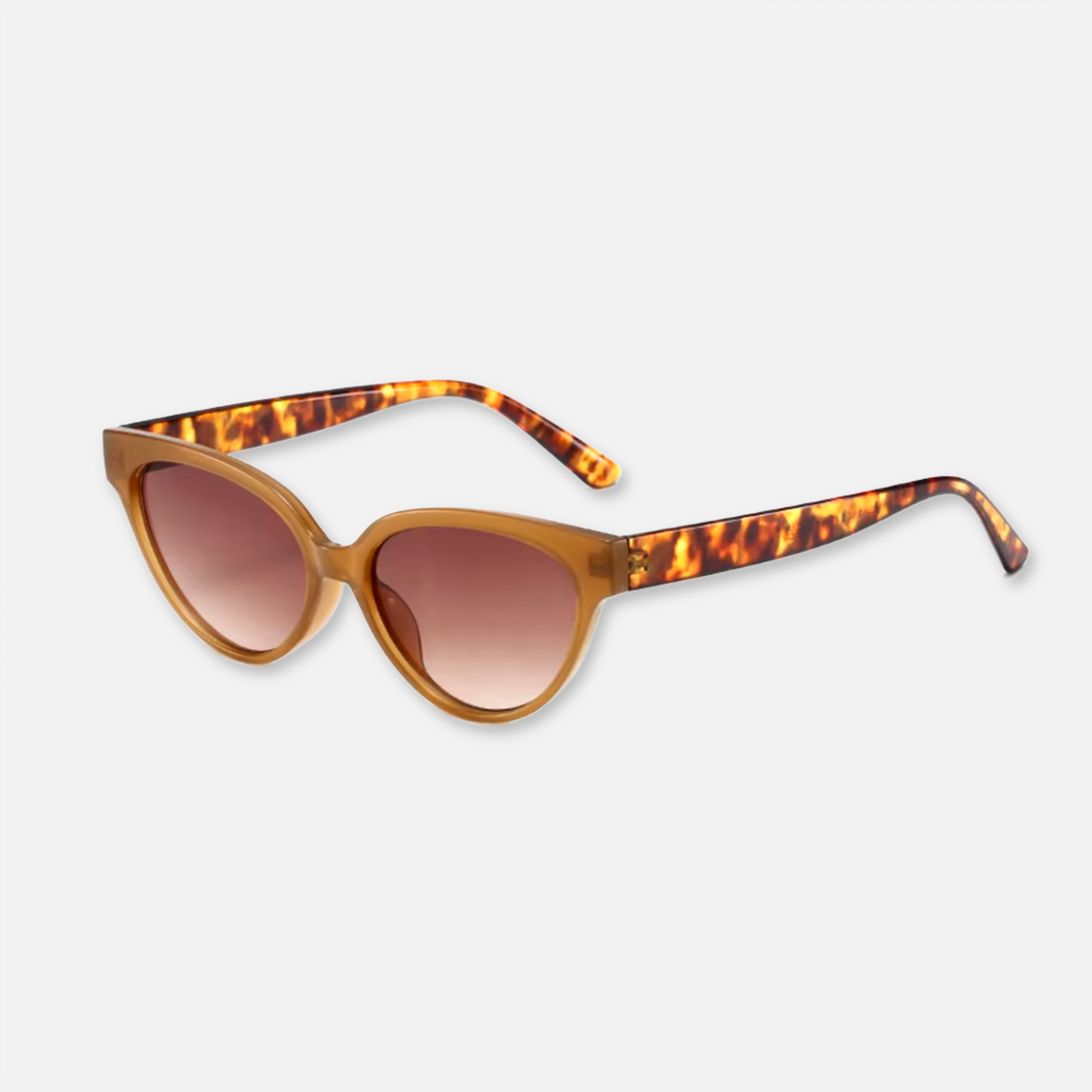 Tea Leopard Cat Eye Sunglasses